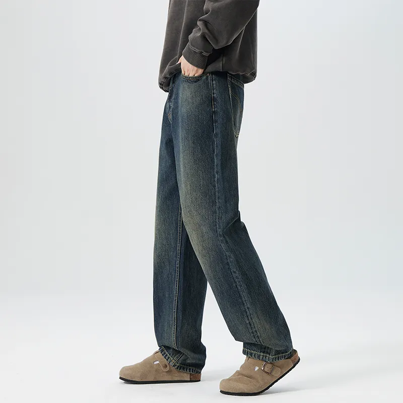 HIPANDA Jeans Men Blue-16