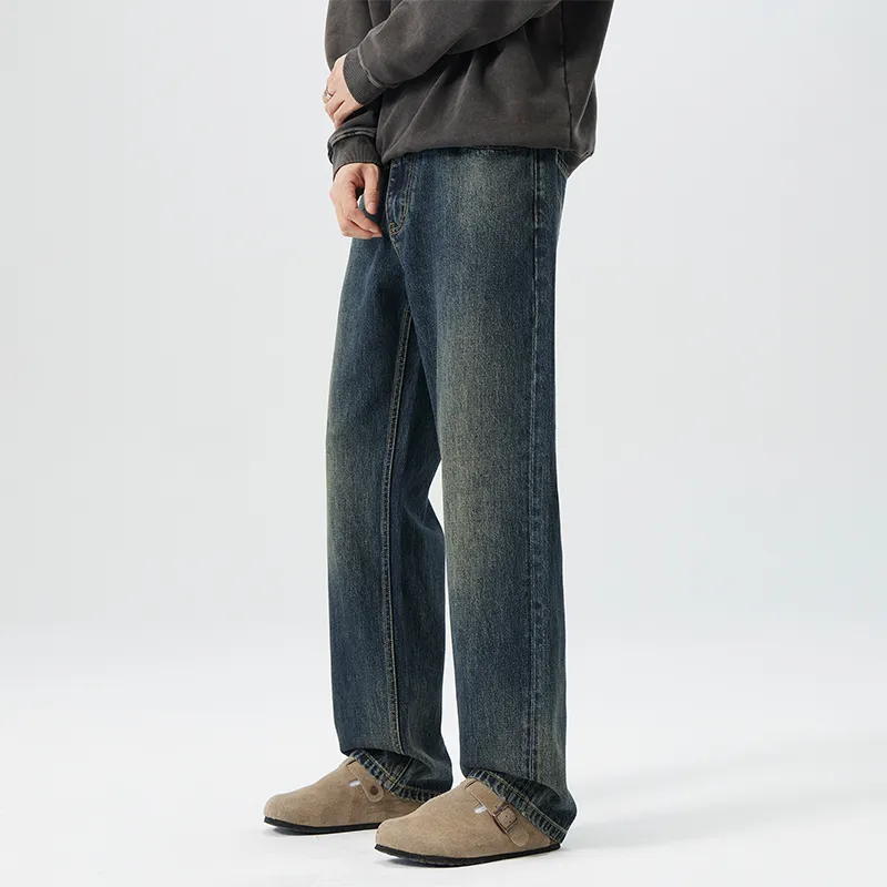 HIPANDA Jeans Men Blue-7