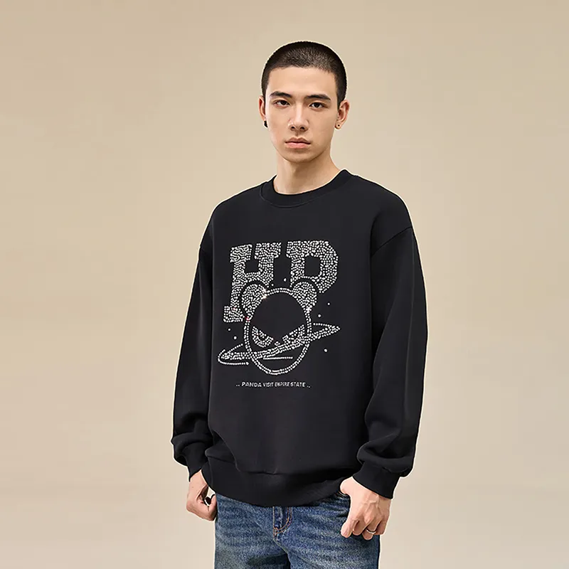 HIPANDA Sweatshirt Trendy Luxury Streetwear Loose Fit Top Unisex-7