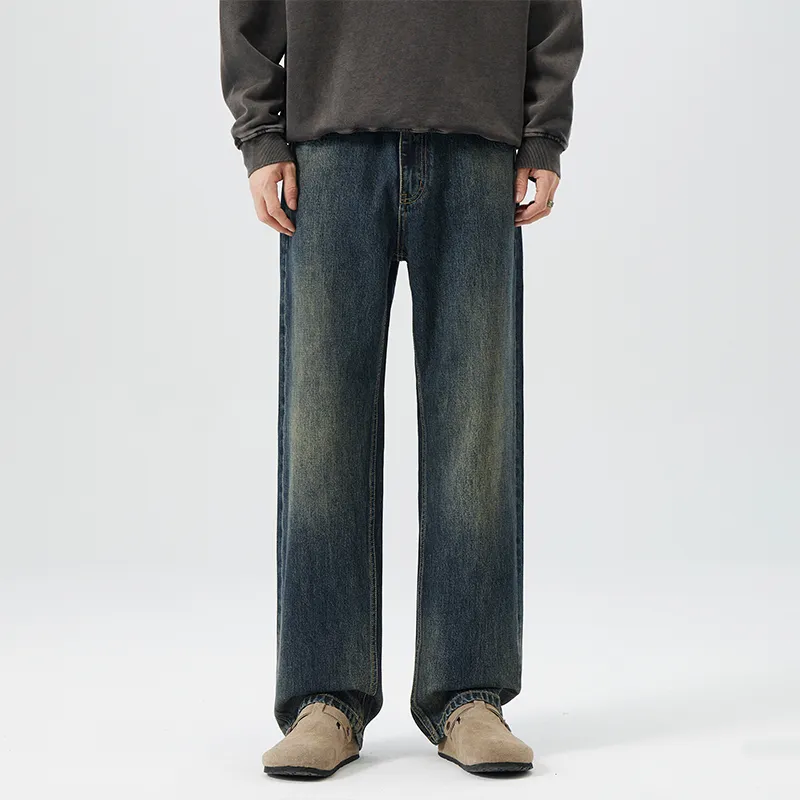 HIPANDA Jeans Men Blue-4