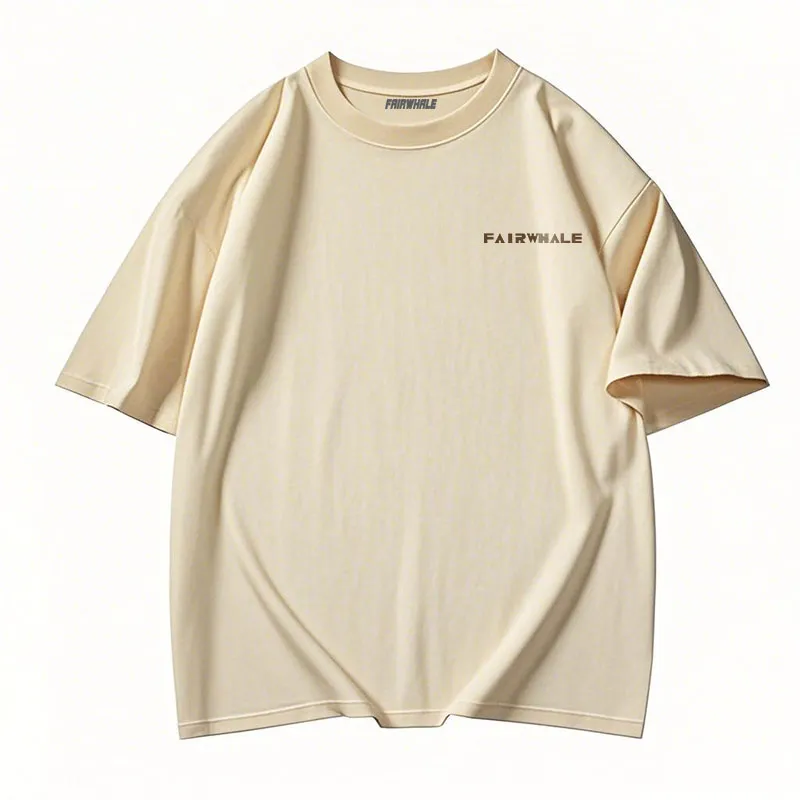 FAIRWHALE Drop Shoulder Sleeve T Shirt Unisex-9