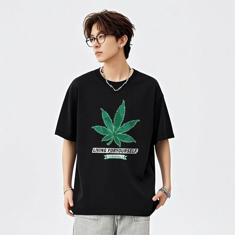 FAIRWHALE Drop Shoulder Sleeve T Shirt Unisex-2