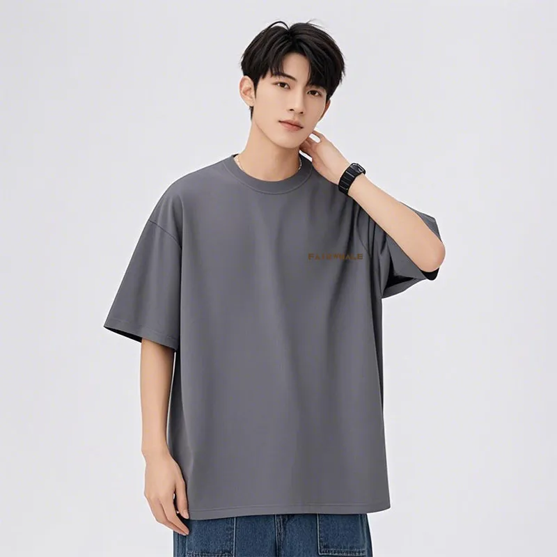 FAIRWHALE Drop Shoulder Sleeve T Shirt Unisex-15