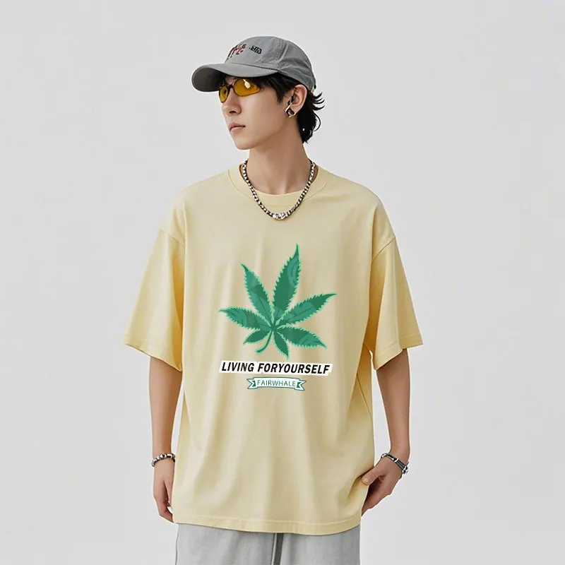 FAIRWHALE Drop Shoulder Sleeve T Shirt Unisex-10