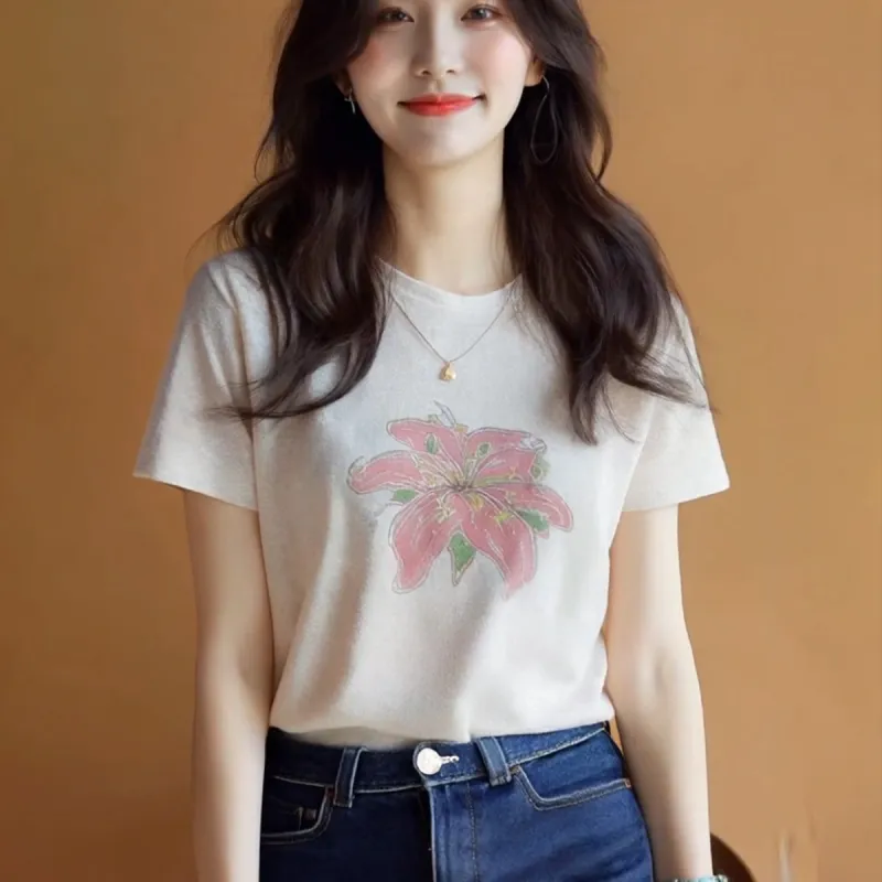 FAIRWHALE T Shirts Women's White-2