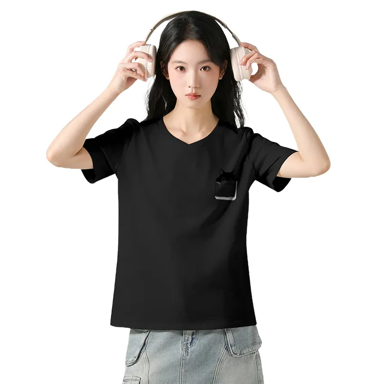 Cotton T Shirts Women's-4
