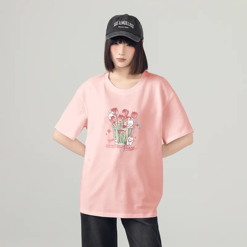Cotton T Shirts Women's-18