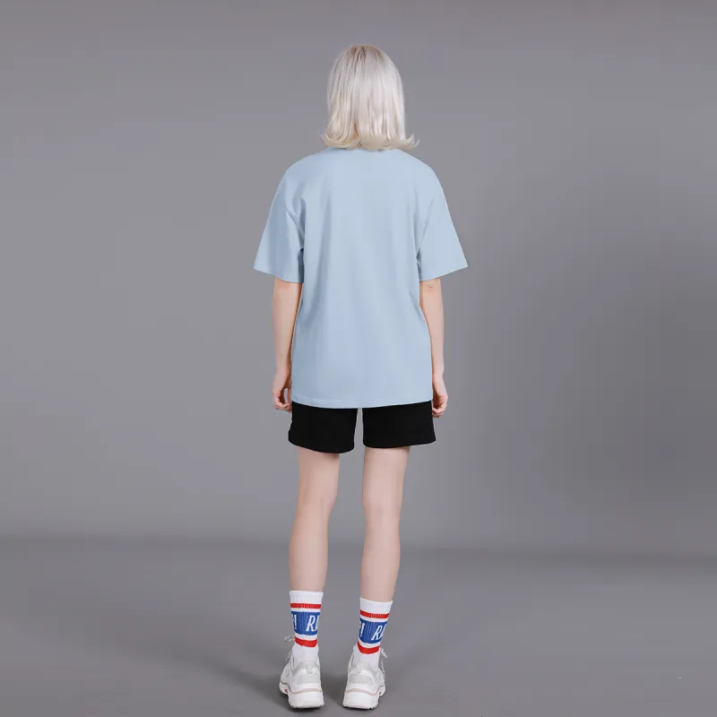 Cotton Drop Shoulder Sleeve T Shirt Women's-17