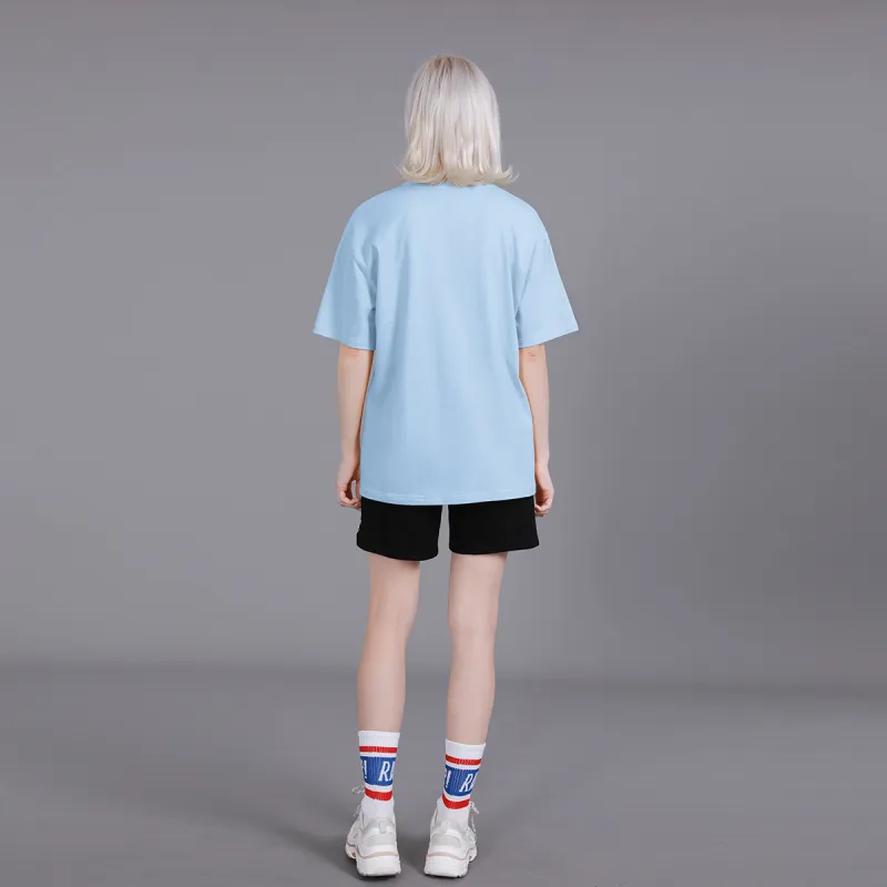 Cotton Drop Shoulder Sleeve T Shirt Women's-35