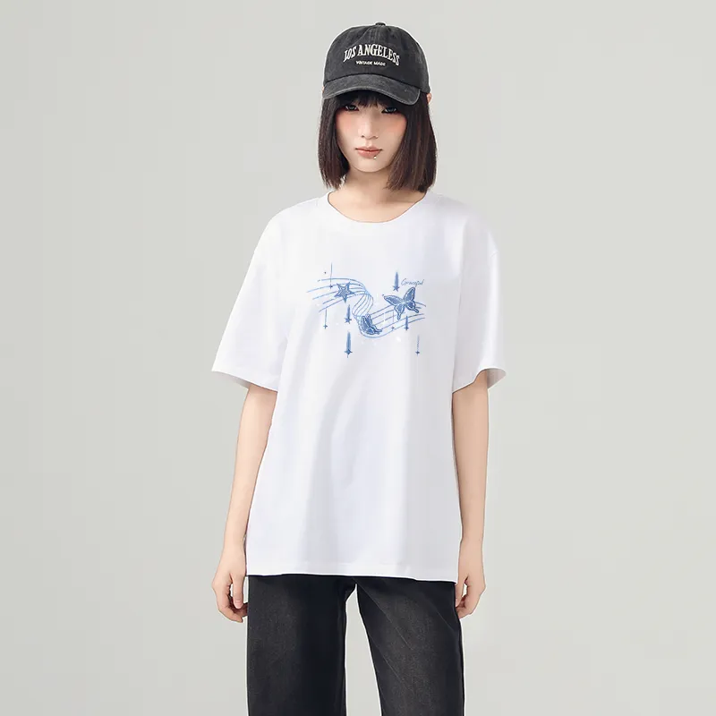 Cotton T Shirts Women's-6