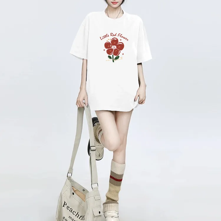 Cotton T Shirts Women's-5