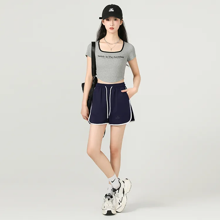 Cotton Casual Shorts Women's-1