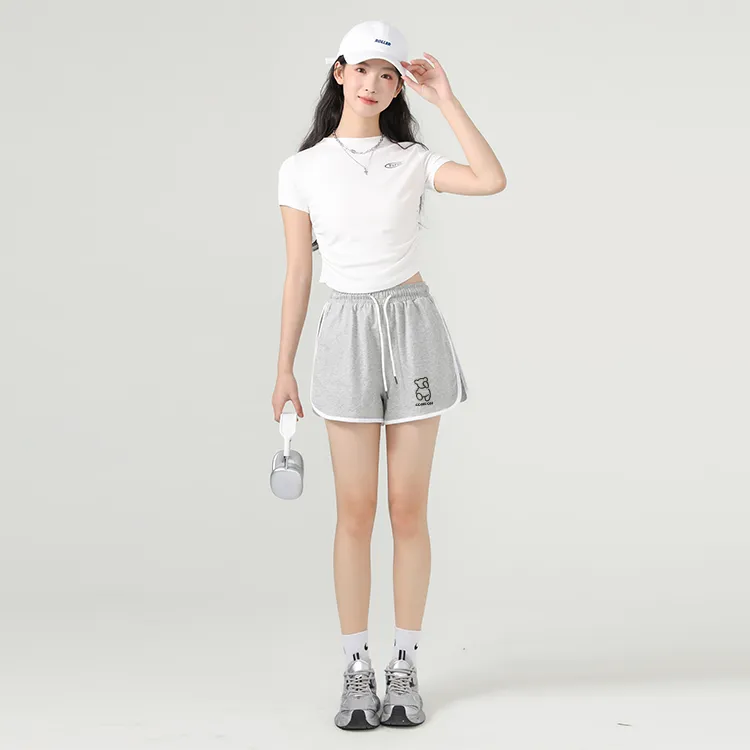 Cotton Casual Shorts Women's-4