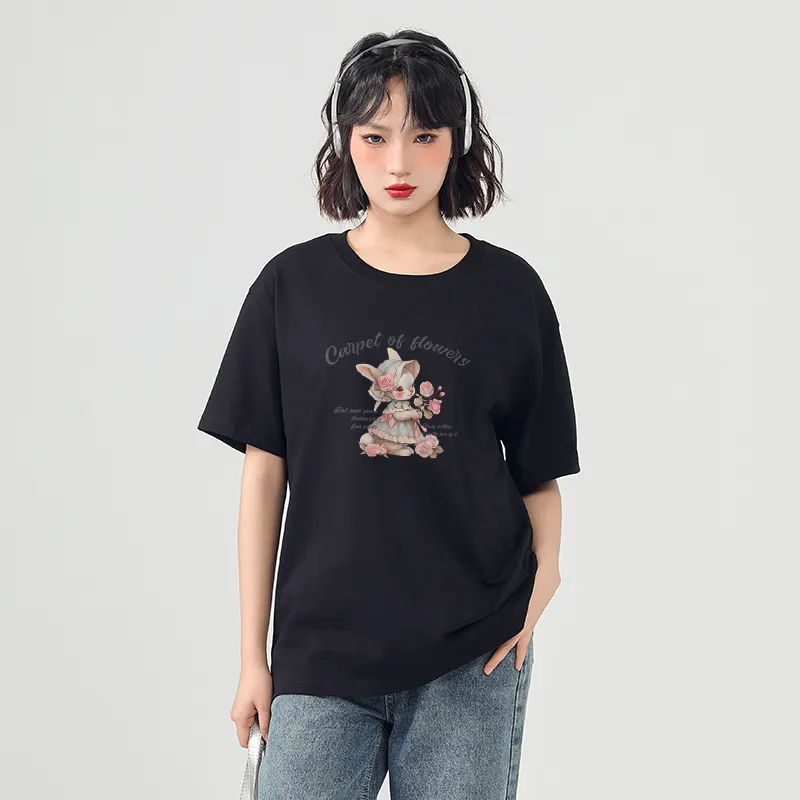 Cotton T Shirts Women's-6