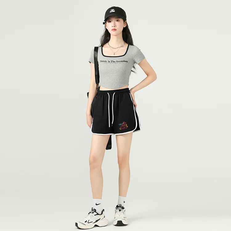 Cotton Casual Shorts Women's-7