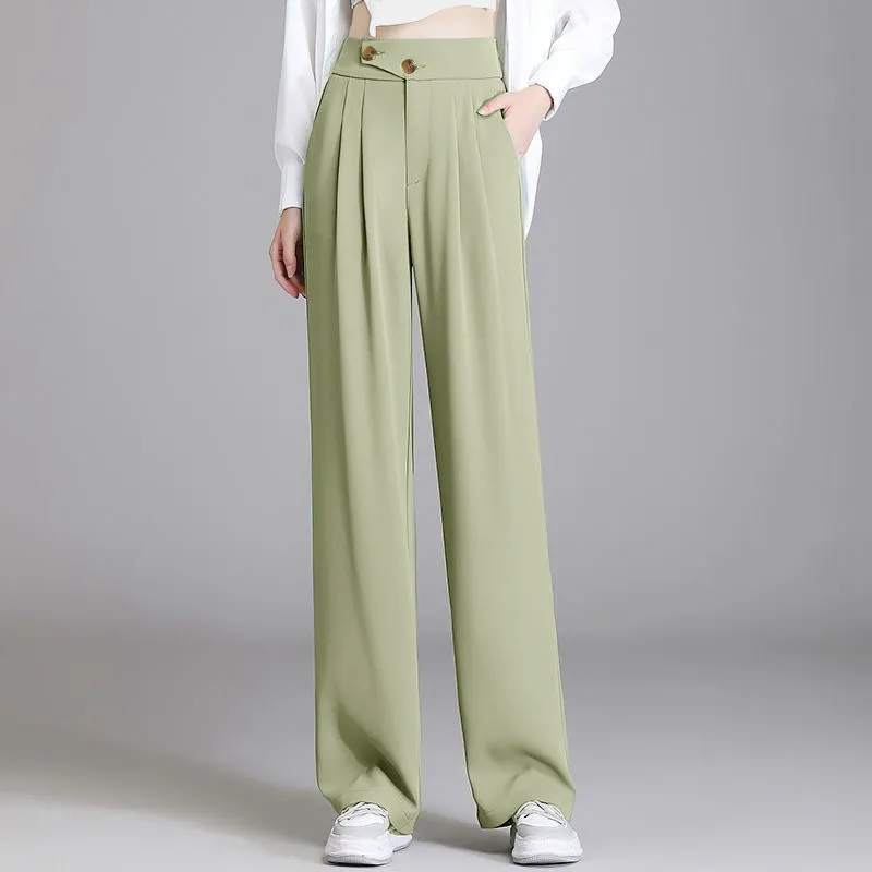 Cotton Suit Trousers Women's-8