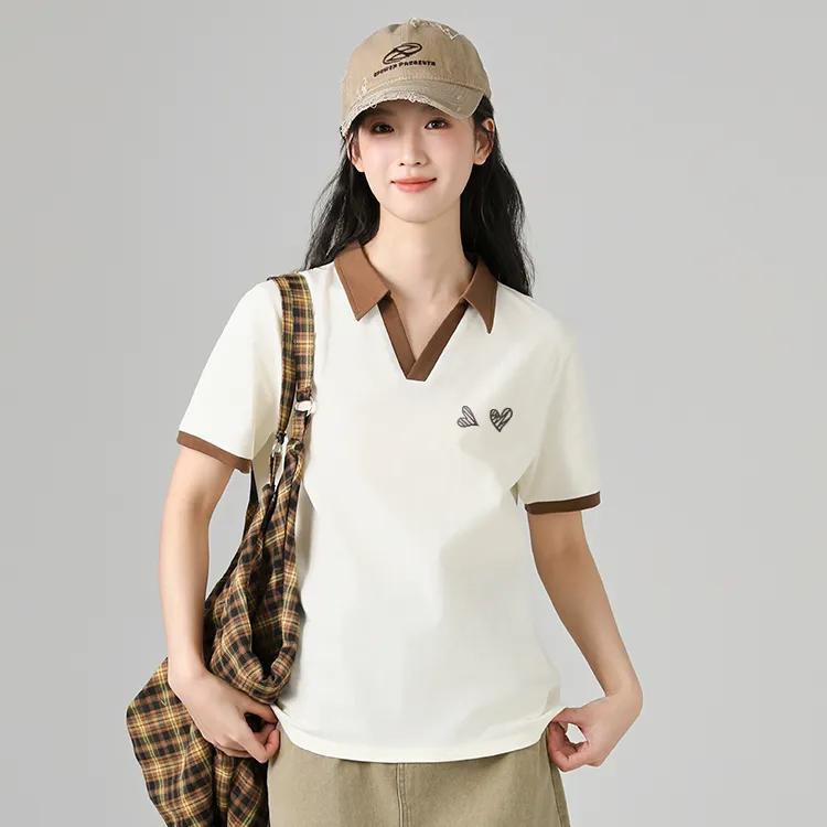 Cotton Polo Shirts Women's-1