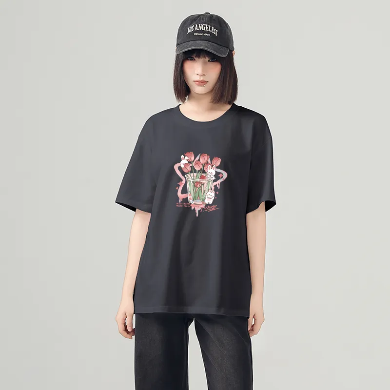 Cotton T Shirts Women's-6