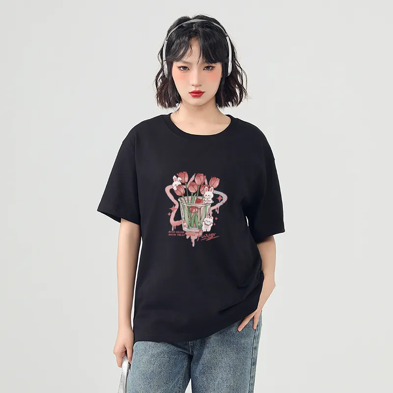 Cotton T Shirts Women's-34