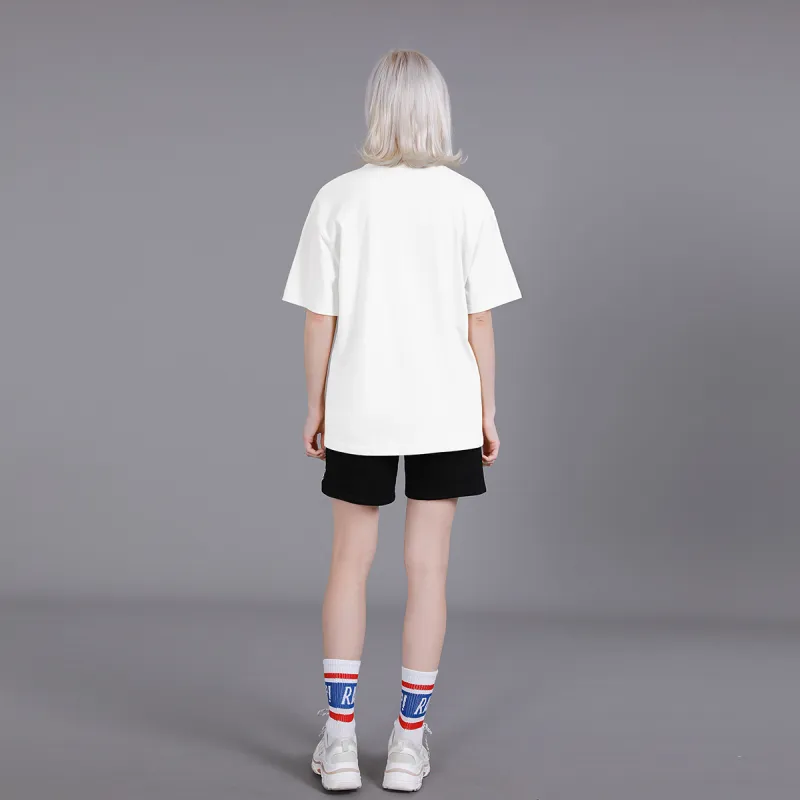 Cotton Drop Shoulder Sleeve T Shirt Women's-8