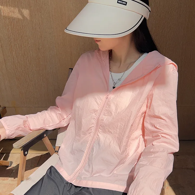 Cotton Sun Protection Clothing Women's-4