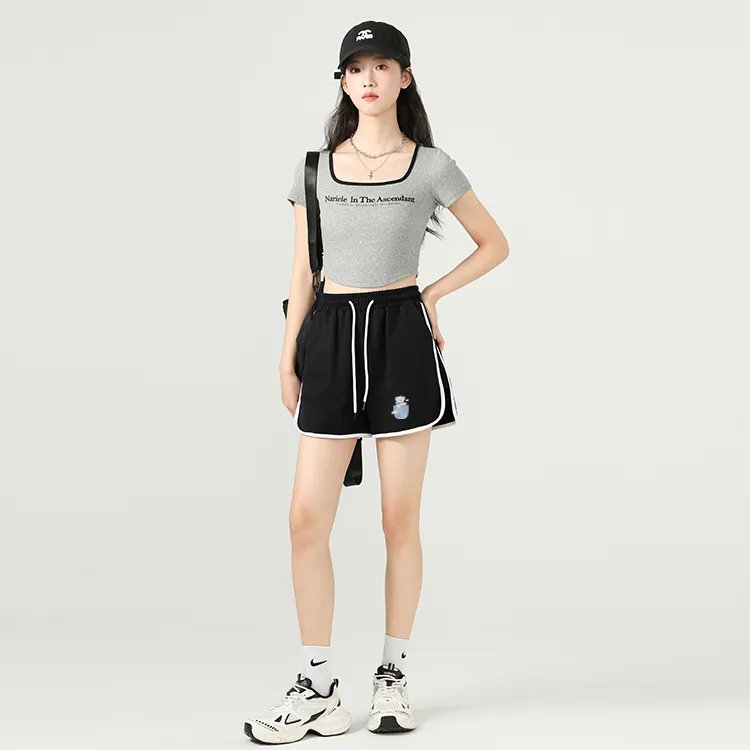 Cotton Casual Shorts Women's-7