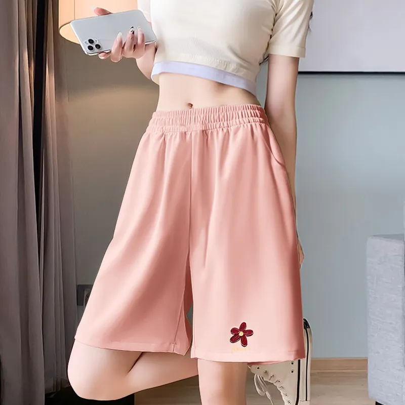 Cotton Casual Shorts Women's-2