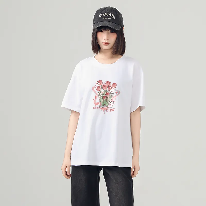 Cotton T Shirts Women's-10