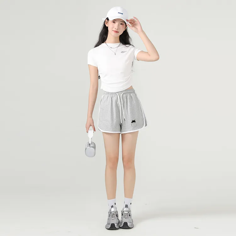 Cotton Casual Shorts Women's-4
