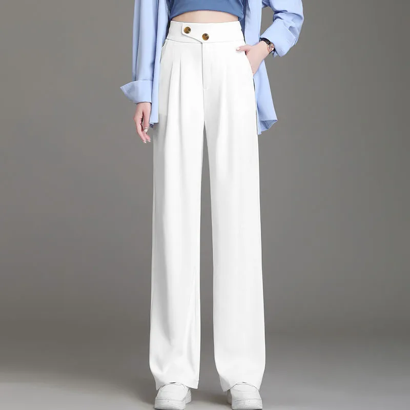 Cotton Suit Trousers Women's-4