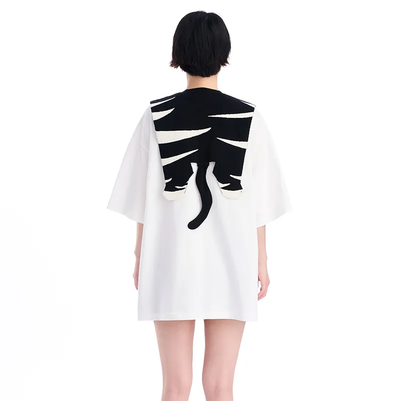 ANDREA MARTIN Drop Shoulder Sleeve T Shirt Women's-5