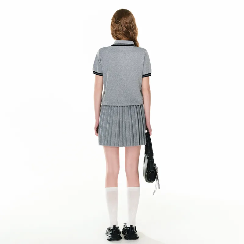 ANDREA MARTIN Skirt Set Women's Gray-4