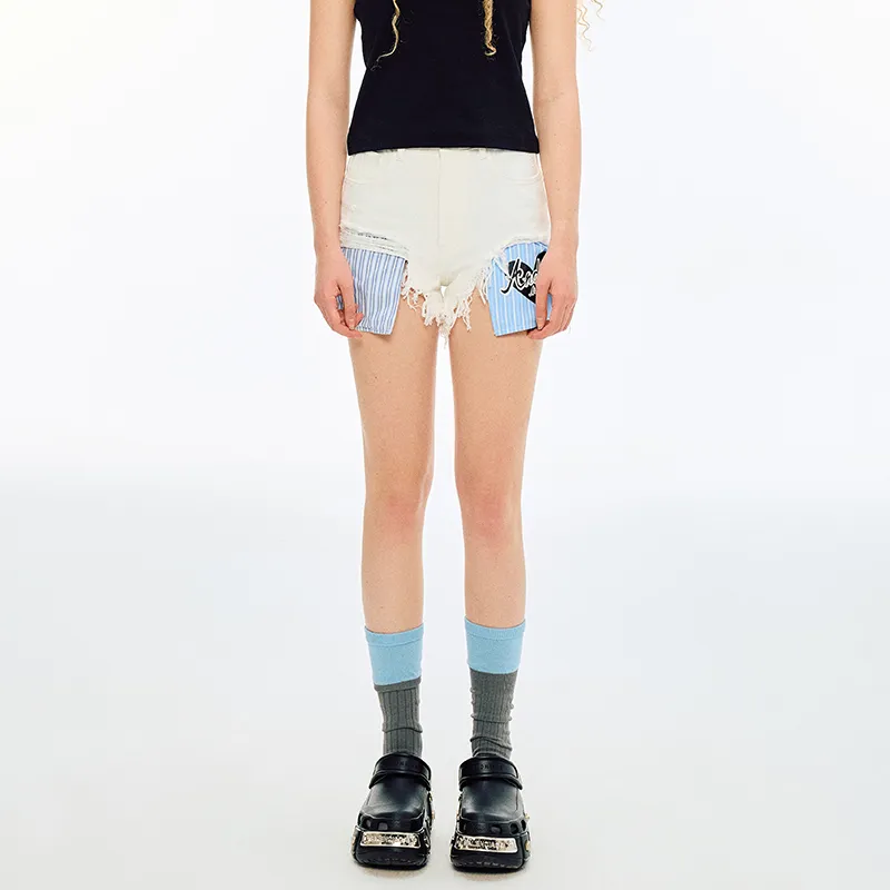 ANDREA MARTIN Denim Shorts Women's-10