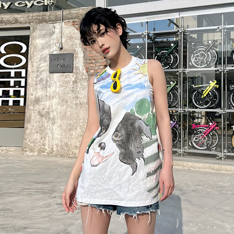 ANDREA MARTIN Tank Top Women's White-3