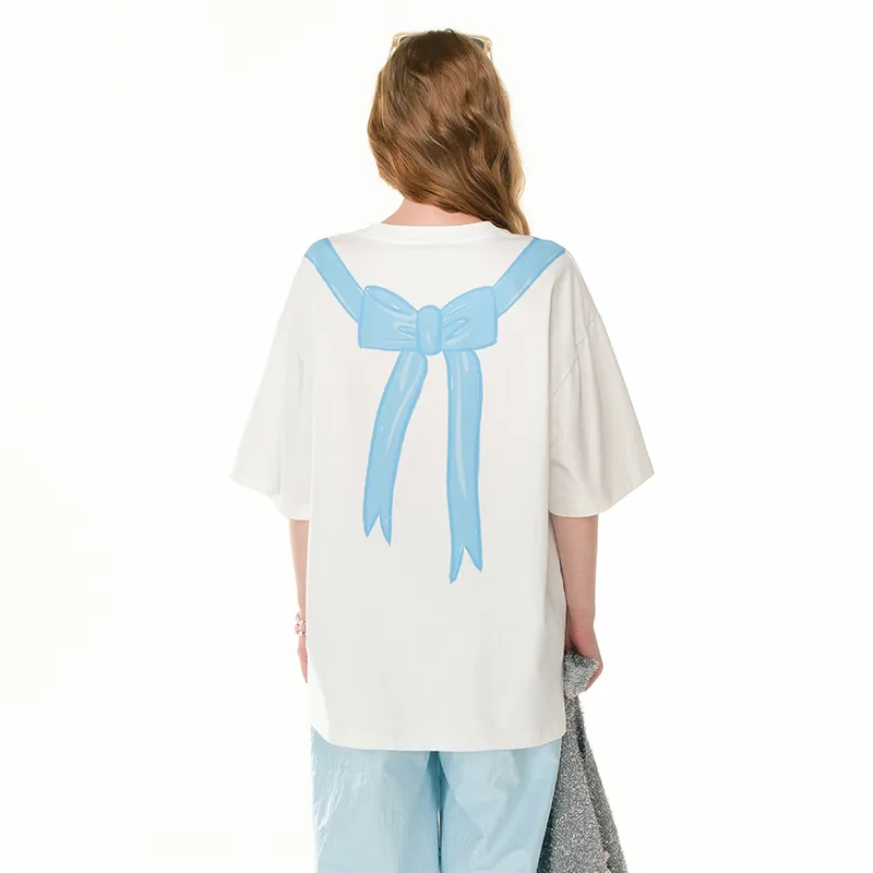 ANDREA MARTIN Drop Shoulder Sleeve T Shirt Women's-2