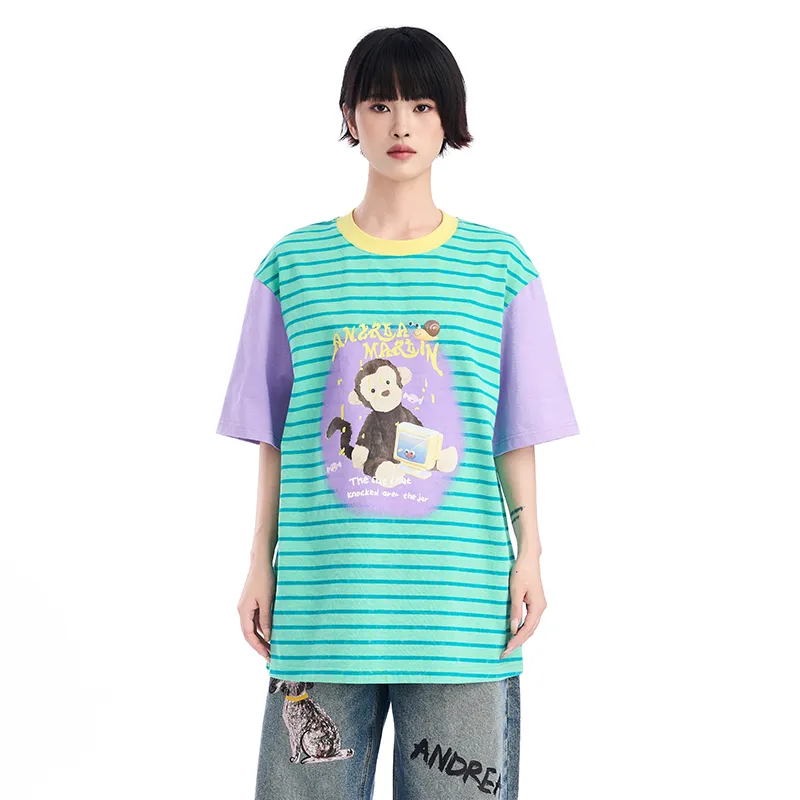 ANDREA MARTIN Drop Shoulder Sleeve T Shirt Women's-3