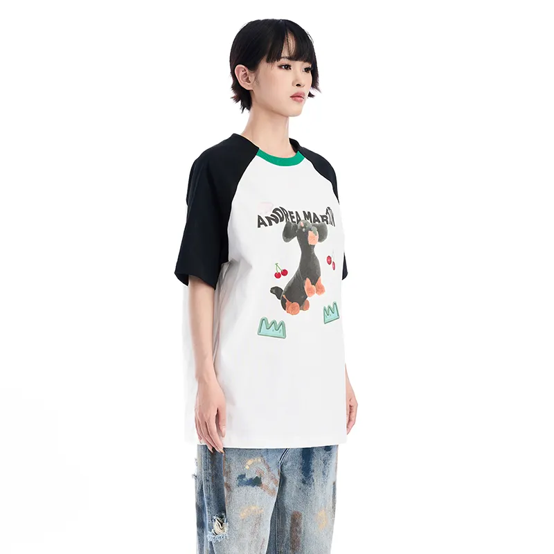 ANDREA MARTIN Raglan Sleeve T Shirt Women's-4