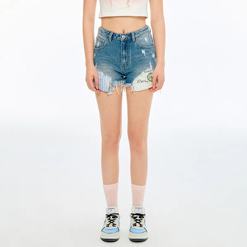 ANDREA MARTIN Denim Shorts Women's-2