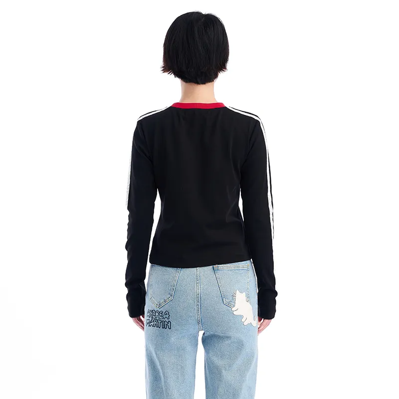 ANDREA MARTIN T Shirts Women's Black-5