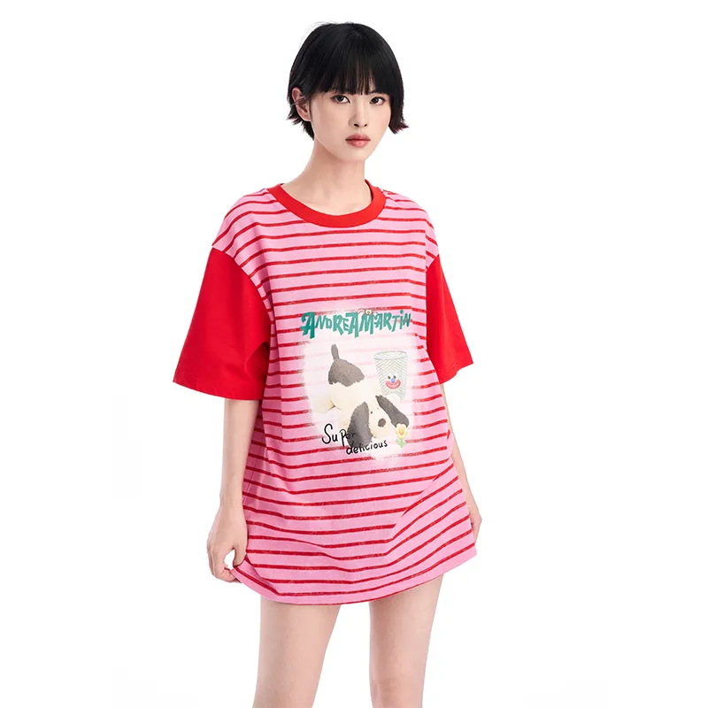 ANDREA MARTIN Drop Shoulder Sleeve T Shirt Women's-8