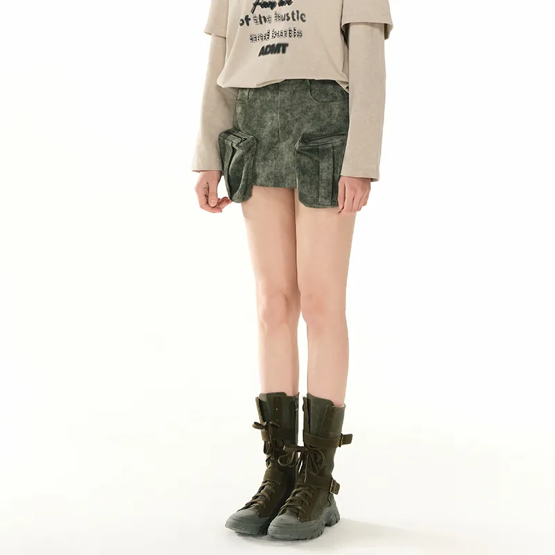 ANDREA MARTIN Cargo Short Skirts Women's-4