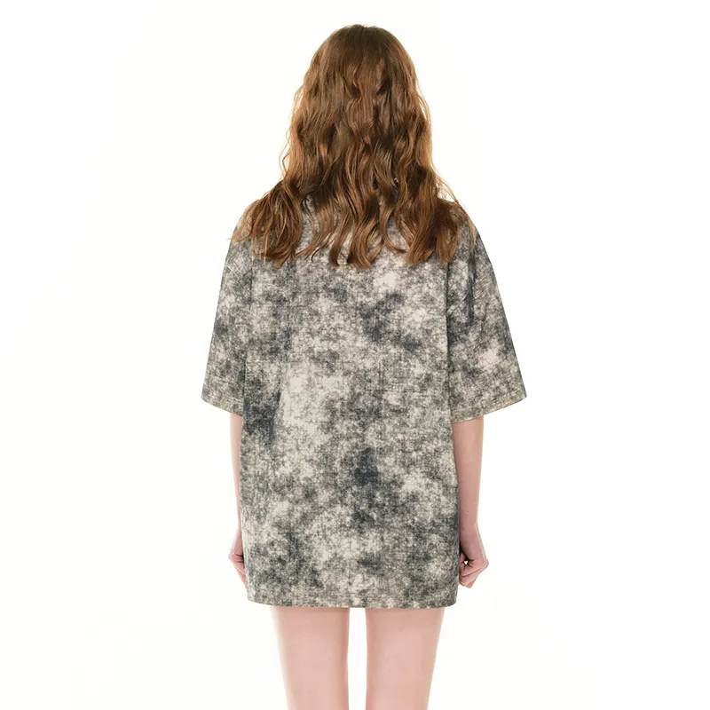 ANDREA MARTIN Raglan Sleeve T Shirt Women's Gray-5