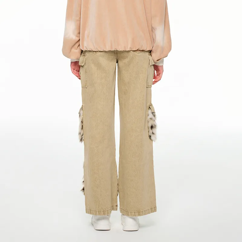 ANDREA MARTIN Jeans Women's Khaki-5