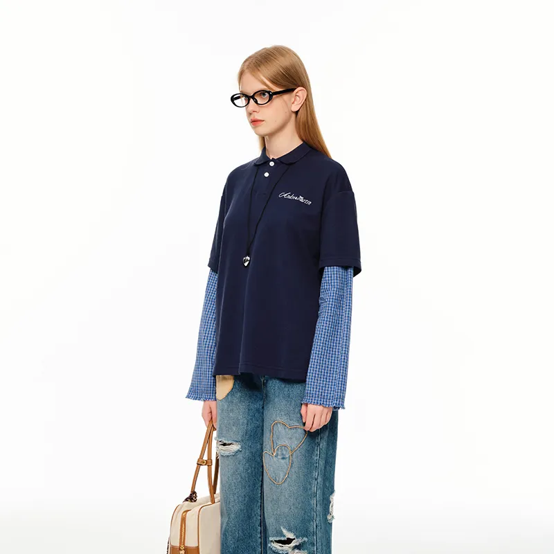 ANDREA MARTIN T Shirt Women's Navy Blue-3