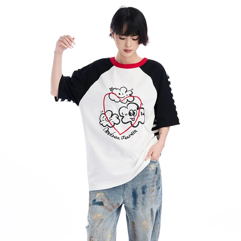 ANDREA MARTIN Raglan Sleeve T Shirt Women's-10