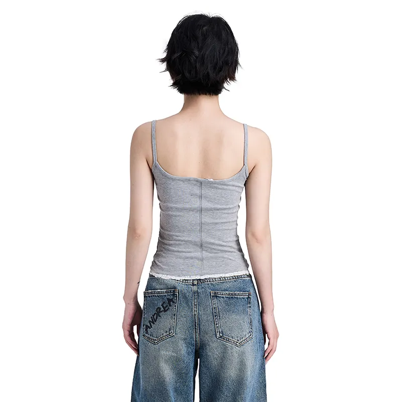ANDREA MARTIN Tank Tops Women's Gray-5
