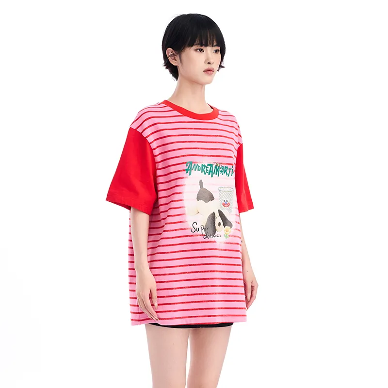 ANDREA MARTIN Drop Shoulder Sleeve T Shirt Women's-10