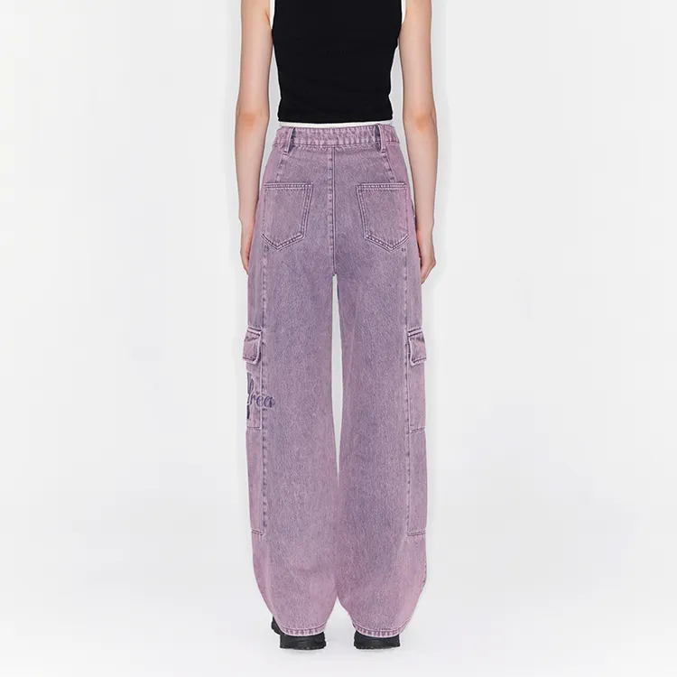 ANDREA MARTIN Cargo Pants Women's Purple-5