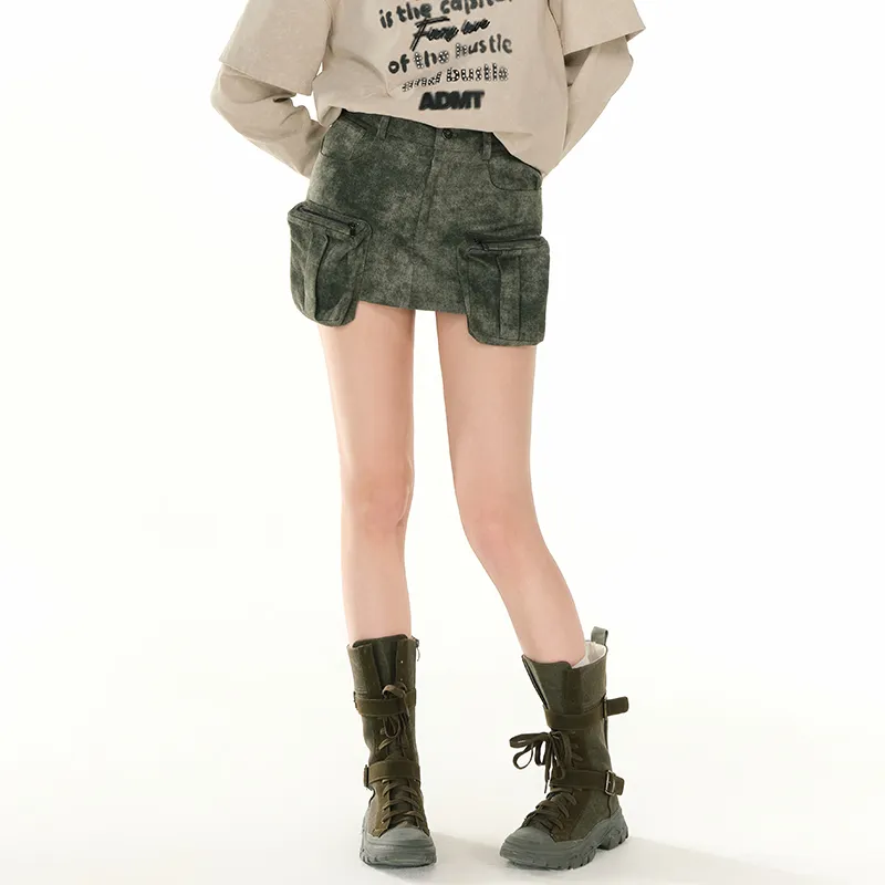 ANDREA MARTIN Cargo Short Skirts Women's-3