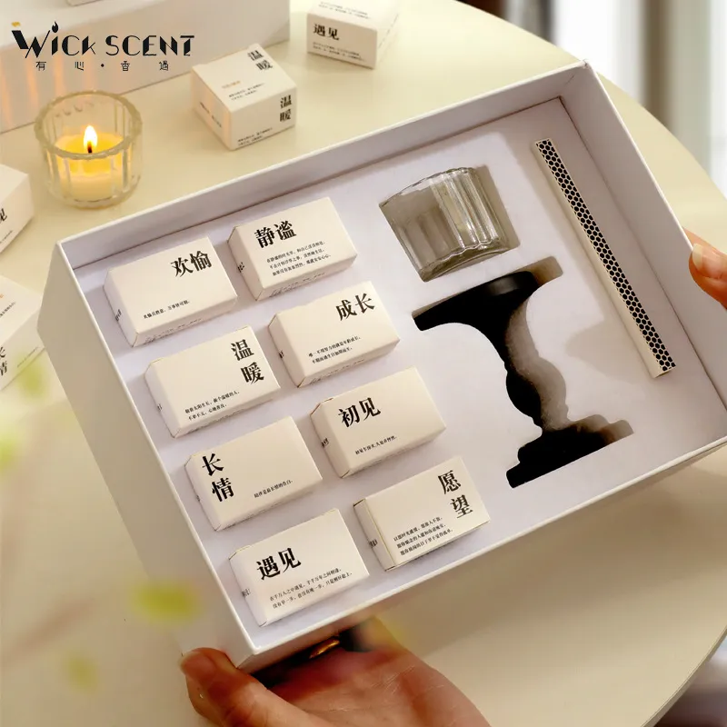 TLIT Tea Candle Holder With Scented Soybean Candle For A Luxurious Aroma-2